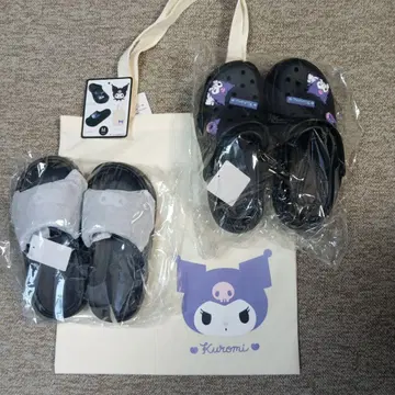 쿠로미 디자인 사보 샌들 토트백 포함 M 사이즈