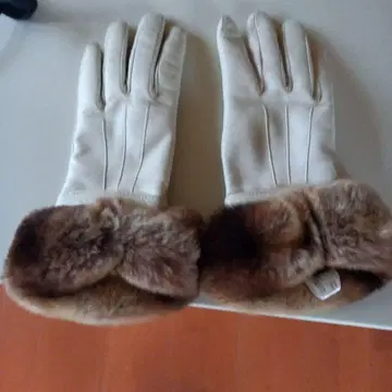 가죽 퍼 포함 장갑 겨울용 5개 손가락 이탈리아제