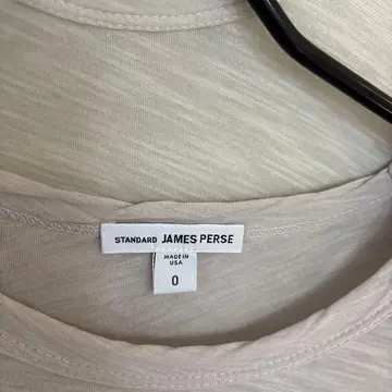 제임스 퍼스 슬라브 저지 긴팔 티셔츠 사이즈 0