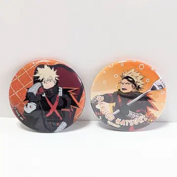바쿠고 카츠키 히로아카 캔뱃지 2개 세트