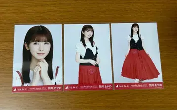 노기자카46 츠츠이 아야메 빨간색 x 화이트 코디 컴프