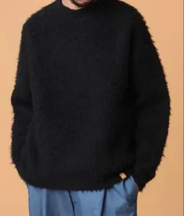 BEAMS LIGHTS 더블 자카드 페더 크루 니트