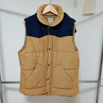 houston 다운 베스트 XL 베이지 네이비