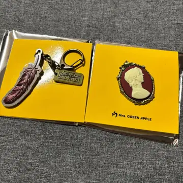 미세스 그린애플 바벨탑 카메오 핀즈 깃털 오오모리 모토키 2개 세트