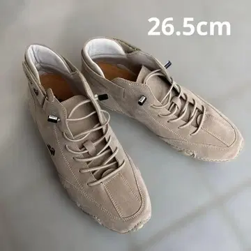 LDECK 베이지 스웨이드 스니커즈 26.5 베이지