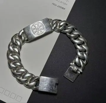 [선착순] 실버925 크로스 키헤이 체인 팔찌 S925각인 포함