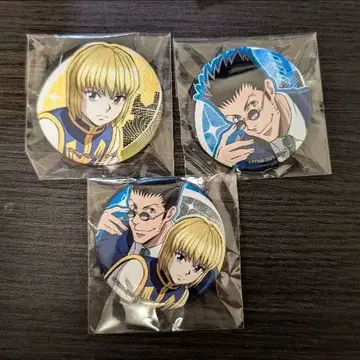 헌터헌터 등 맞댄 크라피카 레오리오 캔뱃지