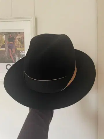 Borsalino 펠트 햇 블랙 57cm