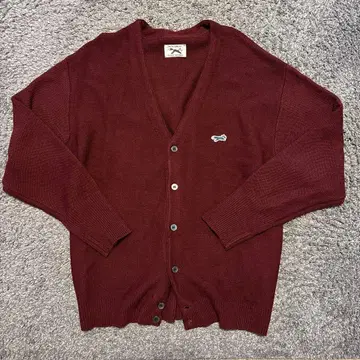더 폭스 컬렉션 버건디 가디건