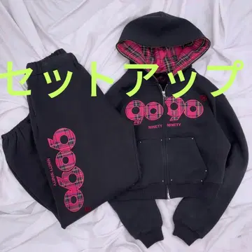 9090 girl 셋업 OG Logo Zip Hoodie L