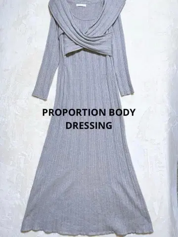 a482 [ 프로포션 바디 드레싱 ] 리브 니트 원피스