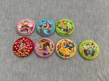 디즈니 자수 캔뱃지 7개 세트