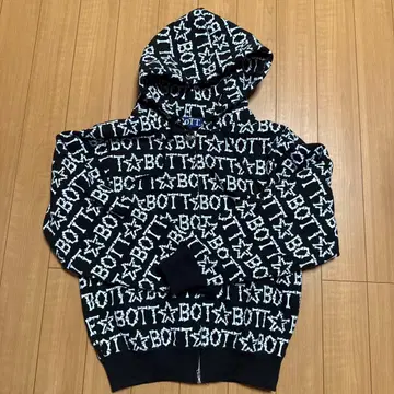 BoTT B Zip Hoodie 보트 후드티 후디 블랙 S