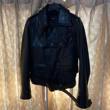 green 블랙 더블 라이더 자켓 사이즈 1