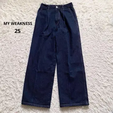 MY WEAKNESS 마이위크니스 턱 데님 인디고 M