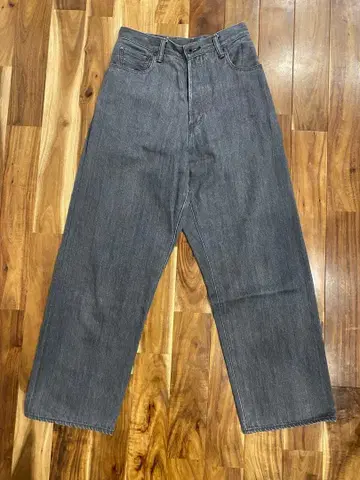 KURO Crossed Denim 크로스 와이드 데님 블랙