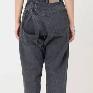 KURO Crossed Denim 크로스 와이드 데님 블랙 26