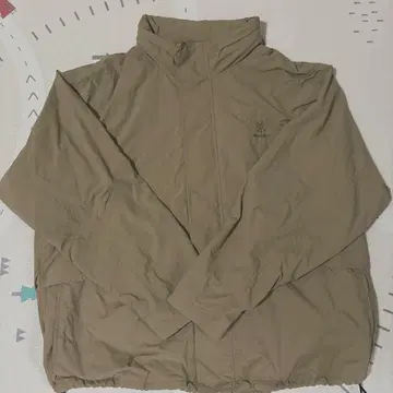그라미치 베이지 나일론 자켓 후드 부착