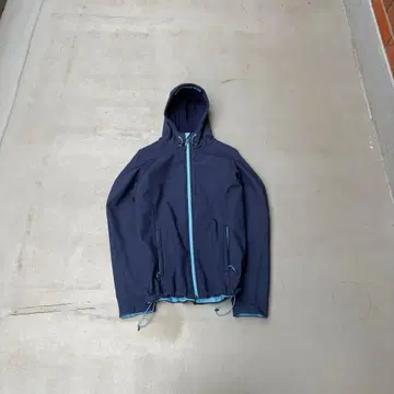 00s Kirkland tech 쉘 파카 스카이블루 풀 집업 타이트