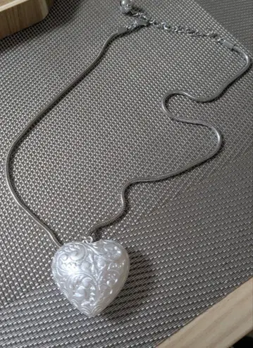 레이빔즈 데드스탁 빅 펄 하트 목걸이