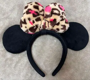 레오파드 무늬 미니 머리띠