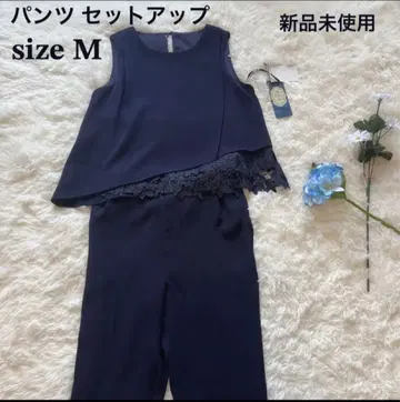 리돌 팬츠 셋업 M 네이비 미사용 새상품 택 포함 레이스