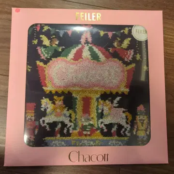 페이러 차코트 손수건 테두리 핑크