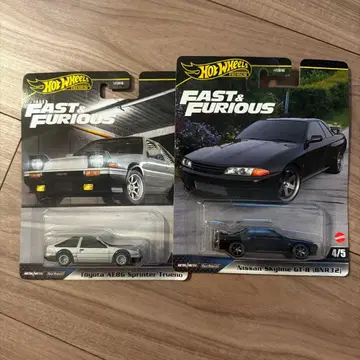 핫 휠즈 패스트 & 퓨리어스 AE86 & GT-R 세트