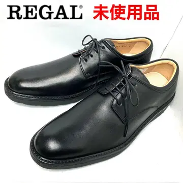 REGAL 리갈 가죽 신발 플레인토 블랙 남성용 3E 미사용품