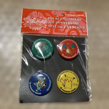 포켓몬 센터 3주년 기념 캔뱃지 세트