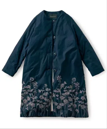 [ 새상품급 ] 펠리시모 SUNNY CLOUDS 다운 코트 꽃무늬 자수