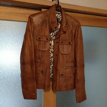 Jacques Locci 가죽 자켓 XL 브라운