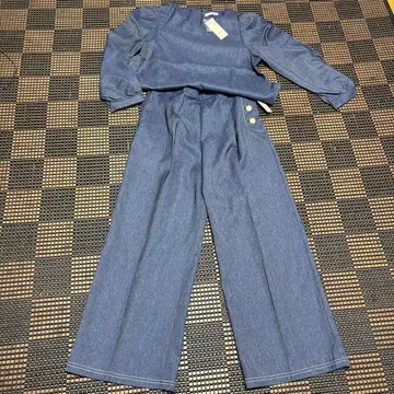 새상품 다크 블루 데님풍 셋업 M 사이즈