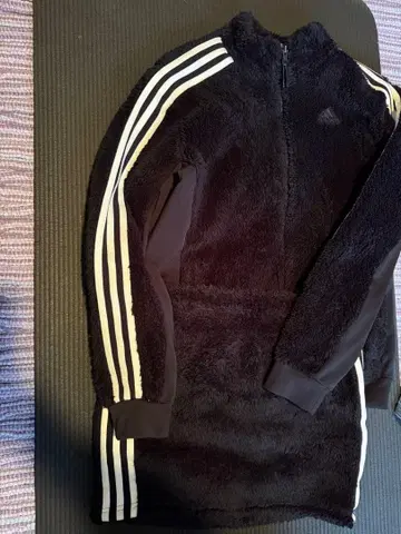 adidas 블랙 플리스 셋업