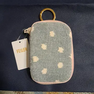 FEILER 슈가 도트 파우치 그레이/핑크