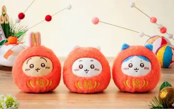 치이카와 (먼작귀) 달마가 되어버렸다! 굴러도 일어나는 봉제 인형 3세트