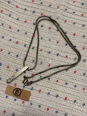 THE ALFEE 실버 스네이크 체인 목걸이 E