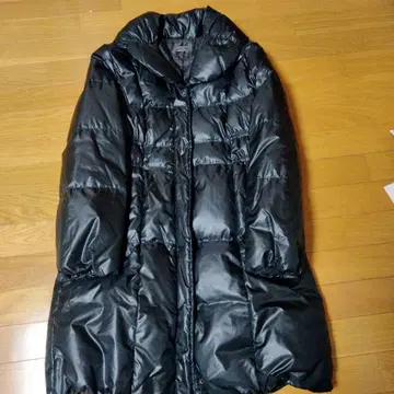 LABELDA 블랙 다운 코트 9AR