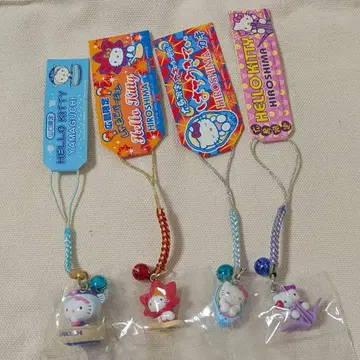 헬로키티 스트랩 4개 세트 묶음 판매