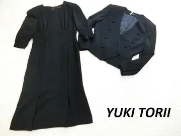 새상품급 유키토리이 노카라 원피스 셋업 수트 블랙 9