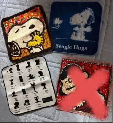 스누피 PEANUTS 니시카와 리빙 미니 핸드 타월 비글 허그