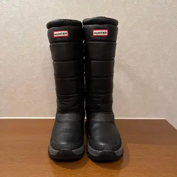 HUNTER 스노우부츠 퀼팅부츠 UK5 블랙