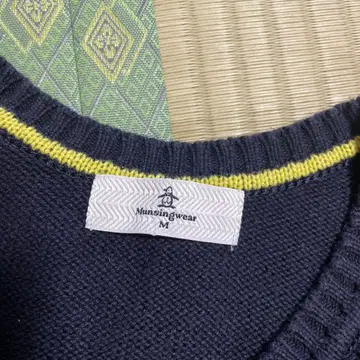 Munsingwear 네이비 V넥 베스트 M