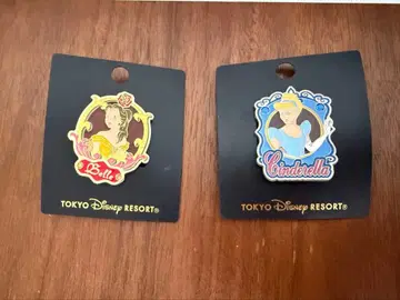 [ 새상품 ] 도쿄 디즈니 리조트 벨 신데렐라 핀 배지 세트