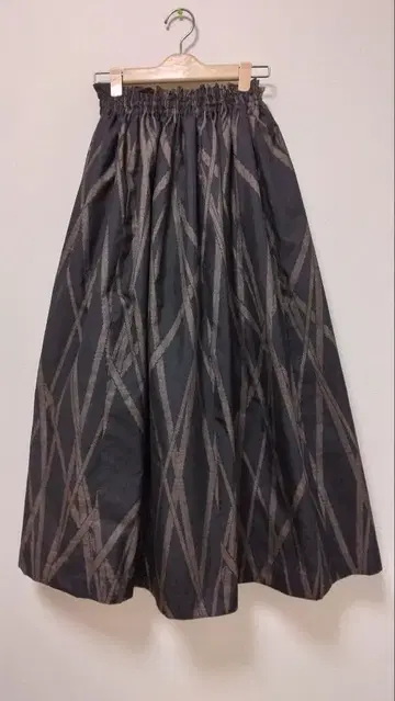 오시마 명주 기모노 리메이크 롱 스커트*254