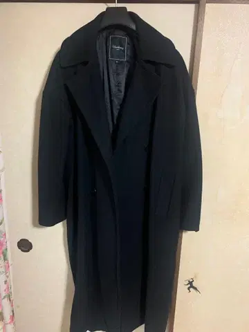 Unrelaxing 블랙 체스터 코트 M