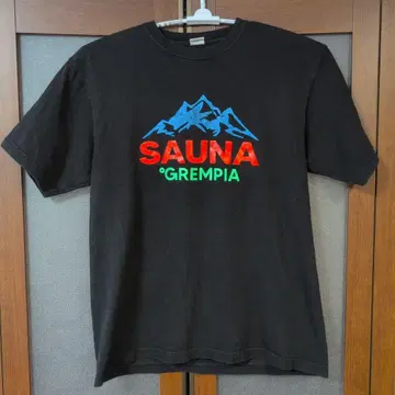 SAUNA GREMPIA 사우나 그린피아 T셔츠 블랙 XL