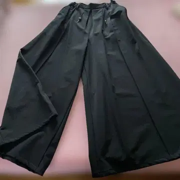 ANTGAUGE/블랙 와이드 팬츠 드로우 스트링 포함