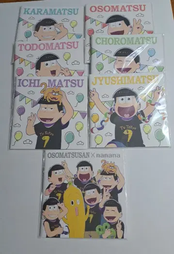 오소마츠 6쌍둥이 x 나나나 노트 TV 도쿄 7종 세트