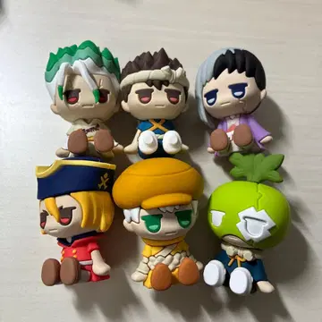 Dr.STONE 쵸코라바 JITOT 지토토 러버 피규어 6개 2